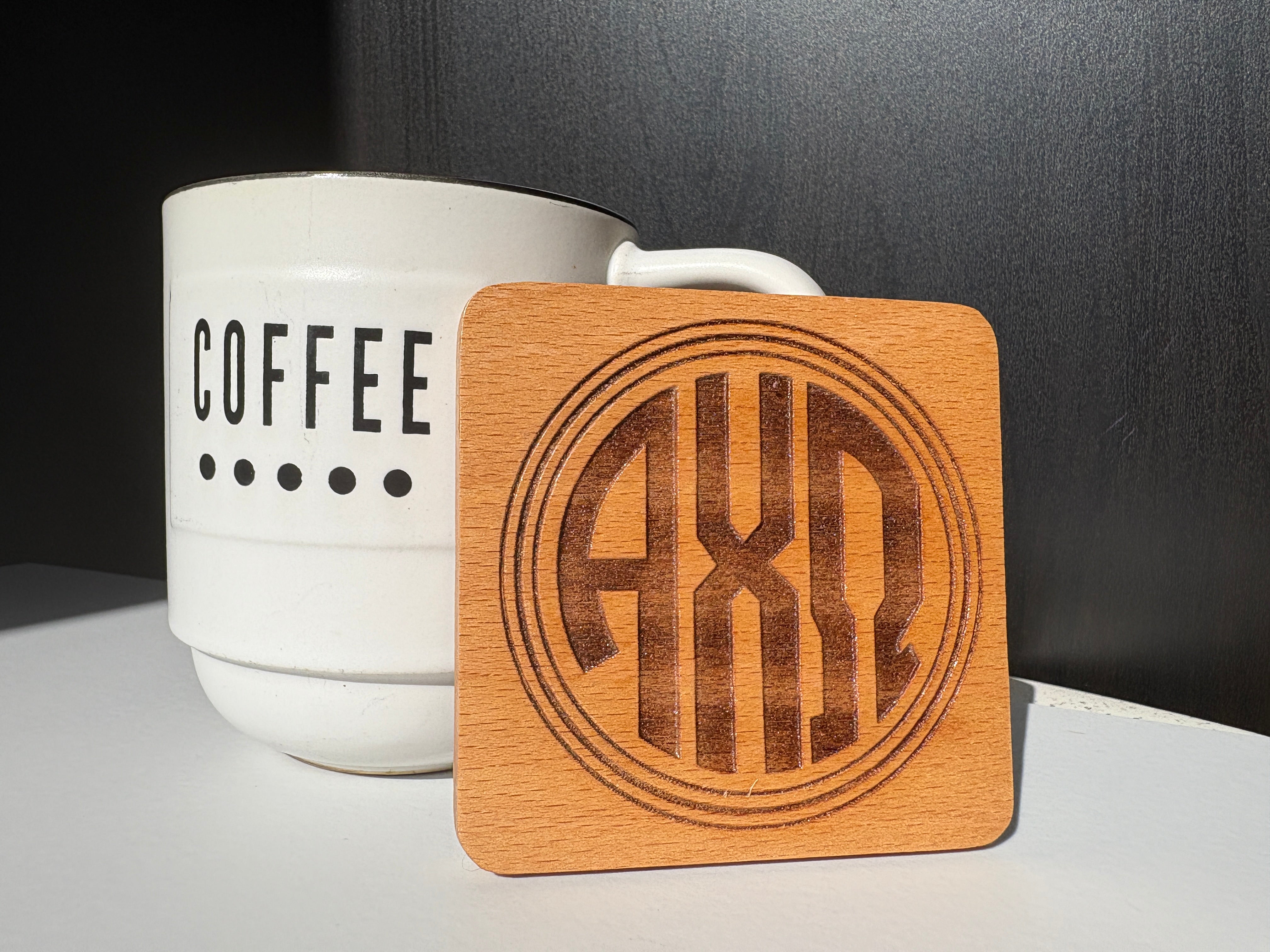 Alpha Chi Omega (Set of 4-Monogram)