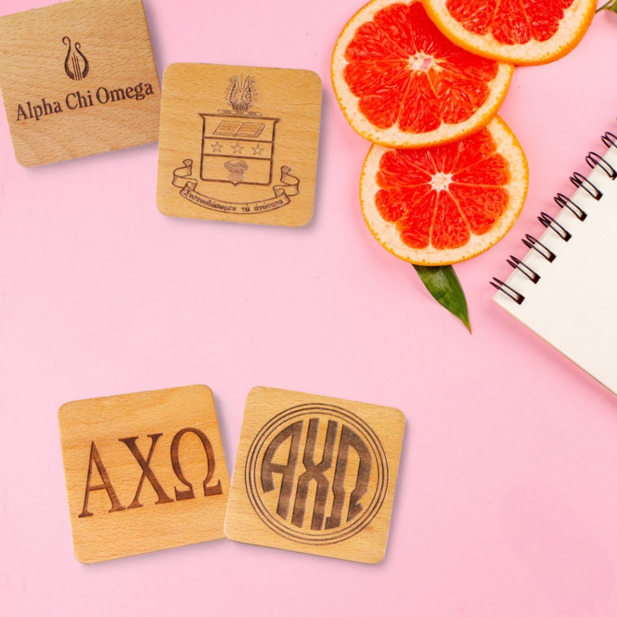 Alpha Chi Omega (Set of 4-Greek Letters)