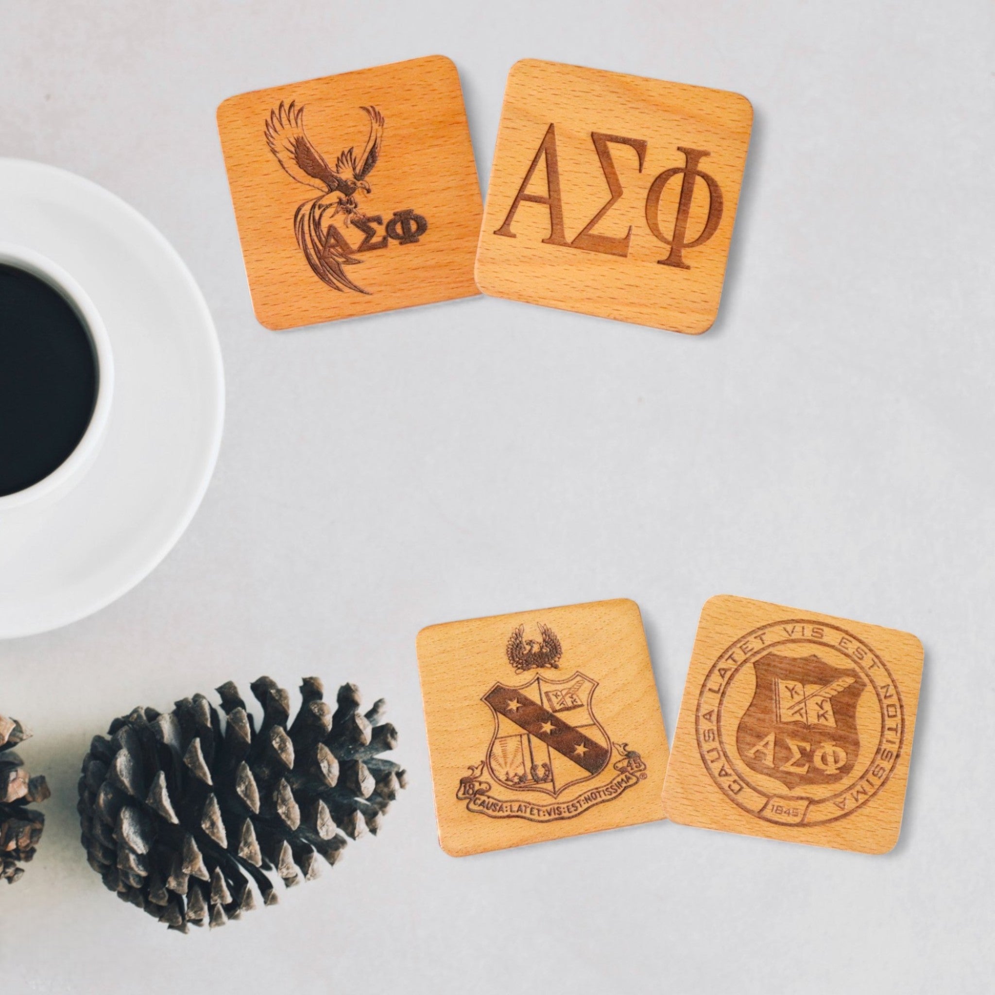 Alpha Sigma Phi (Set of 4-Greek Letters)