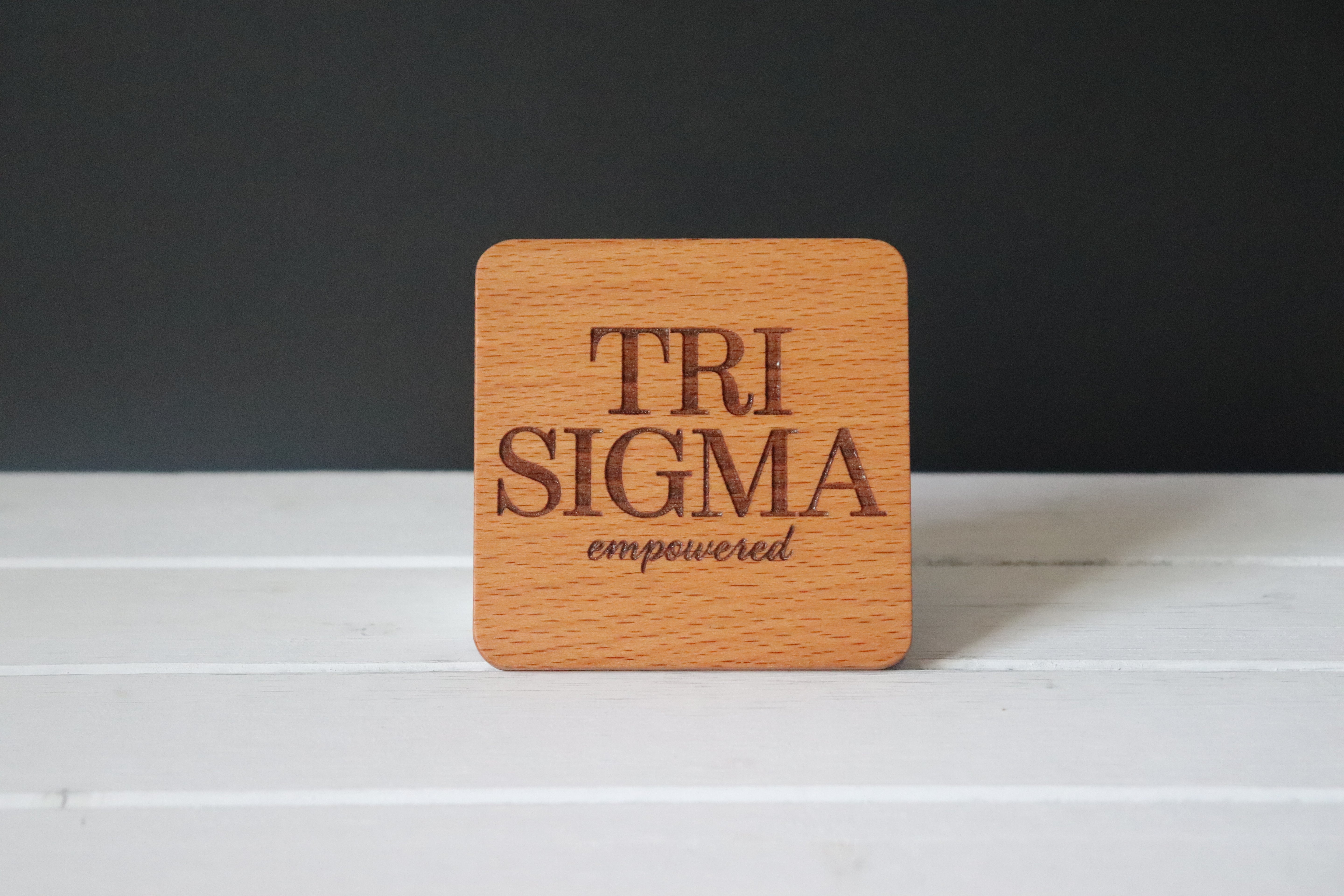 Sigma Sigma Sigma (Set of 4-Tri Sigma Logo)