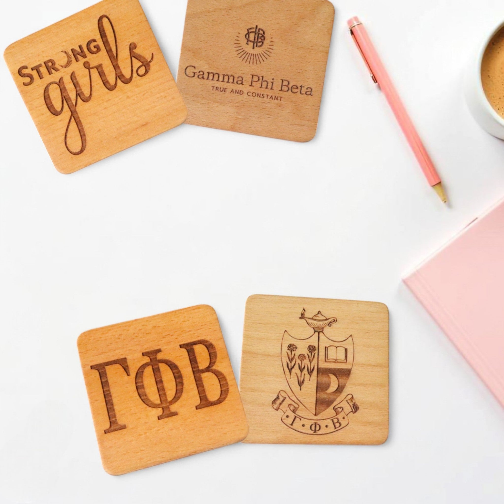 Gamma Phi Beta (Set of 4-Greek Letters)