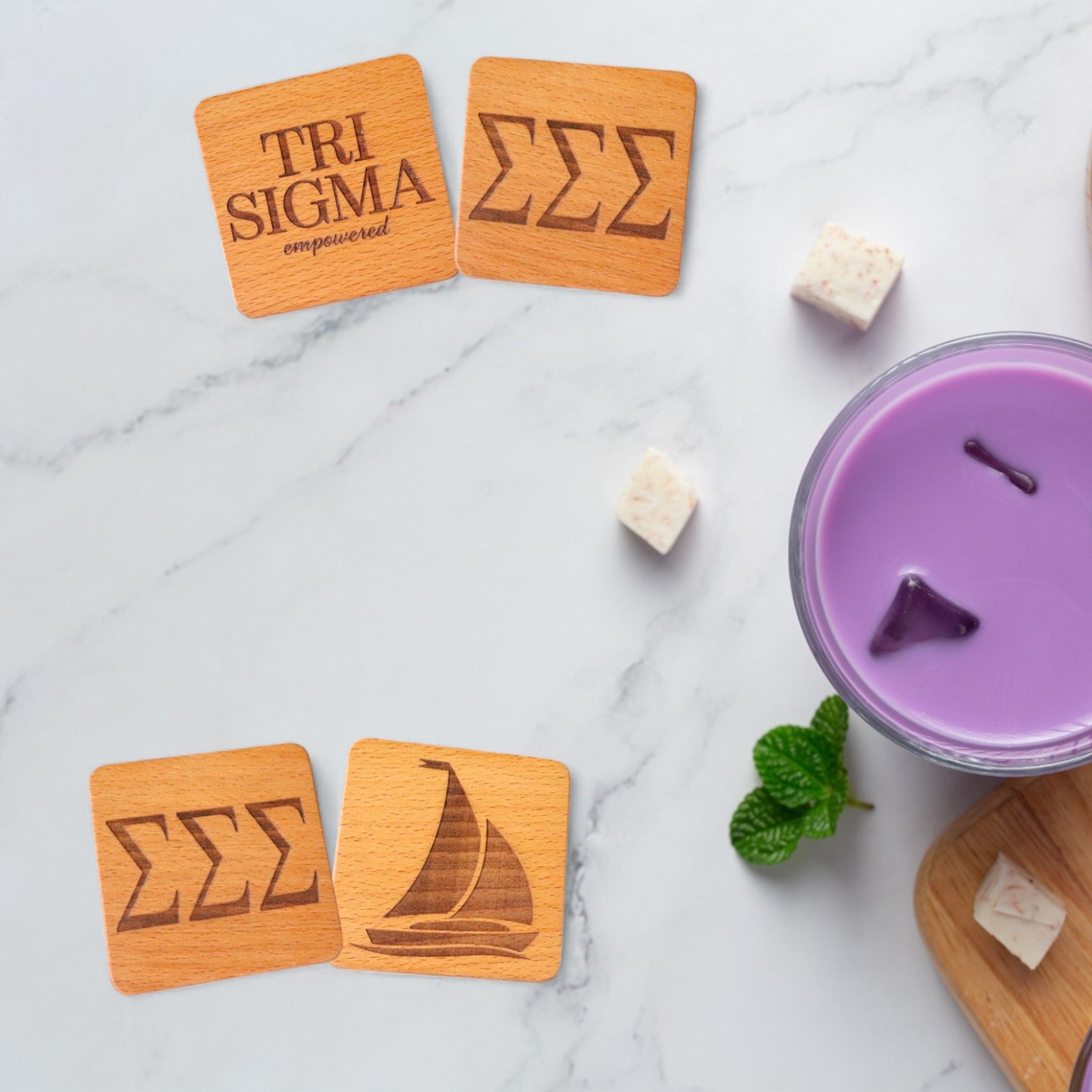 Sigma Sigma Sigma (Set of 4-Greek Letters)